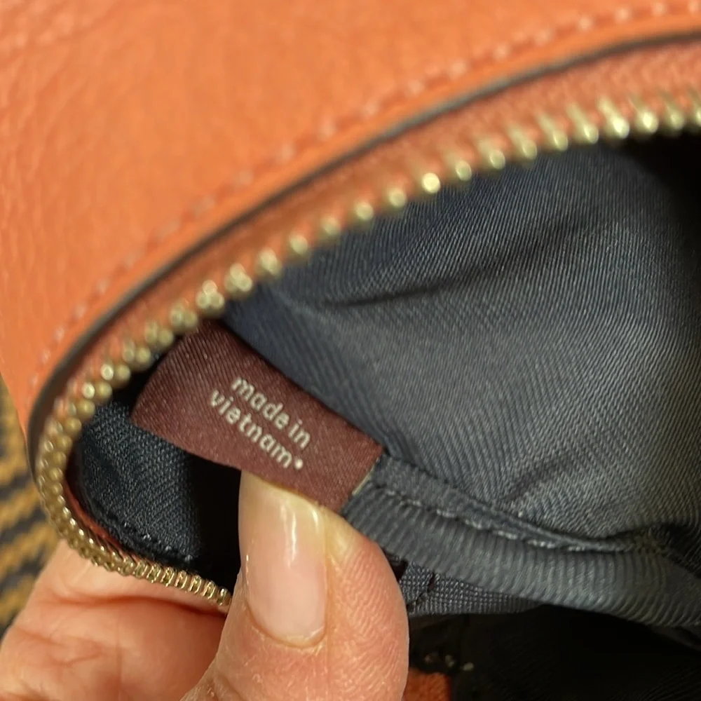 Coach backpack key chain F73064 bag charm Seafoam Multi-color Green orange navy
